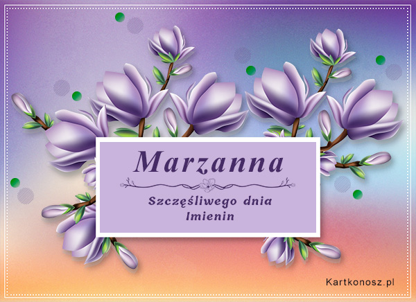 Marzanna - Kartka Imieninowa