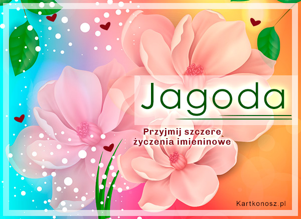 Jagoda - Kartka Imieninowa