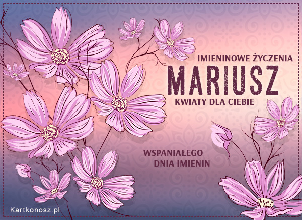 Kwiaty dla Mariusza