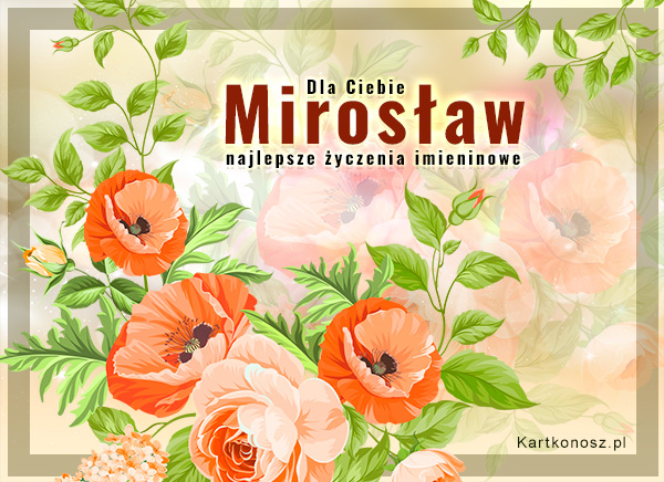 Kwiaty dla Mirosława