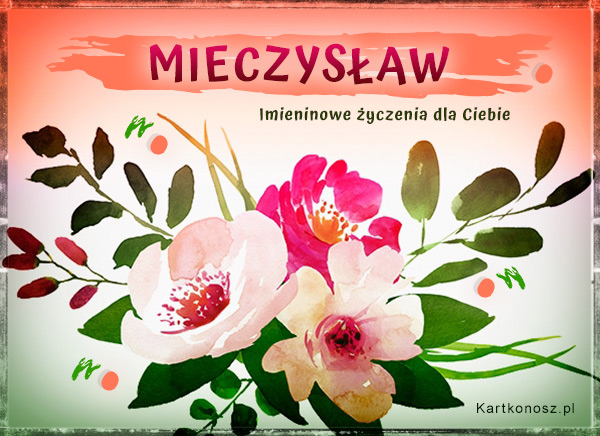 Mieczysław - Kartka Imieninowa