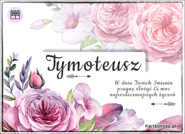 Tymoteusz - Kartka Imieninowa