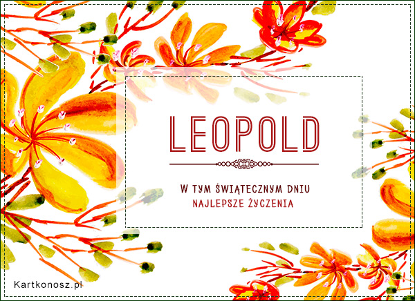 Życzenia dla Leopolda