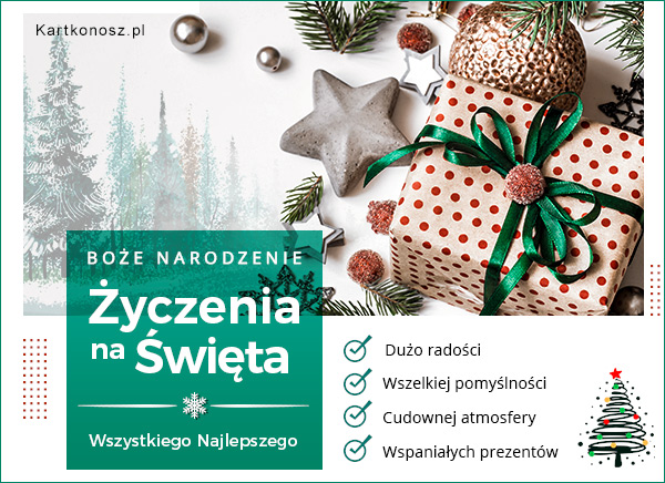 Życzenia na święta Bożego Narodzenia